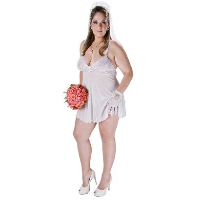 Fantasia Requinte Plus size Noivinha Hot Flowers.